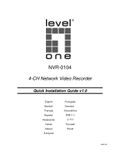 LevelOne NVR-0104 Quick Install Guide