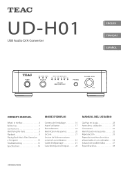 TEAC UD-H01 Manual for UD-H01