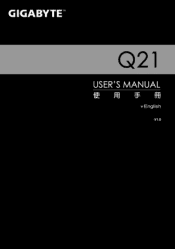 Gigabyte Q21 Manual