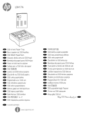 HP LaserJet Managed E60075 550-sheet Paper Tray Installation Guide