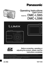 Panasonic DMC-LS85S Digital Still Camera