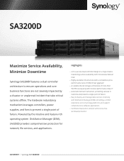 Synology SA3200D Datasheet