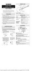 Yamaha APX5A Owners Manual