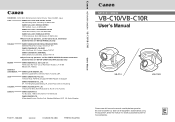 Canon VB-C10 User Manual