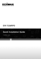 Edimax EW-7238RPD Quick Install Guide
