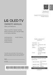 LG OLED83G3PUA Owners Manual