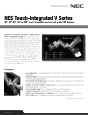 NEC V552-TM Specification Brochure