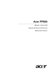 BenQ FP563 User Manual for the FP563 LCD Monitor