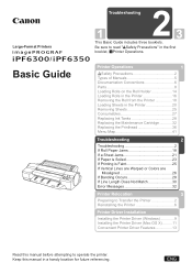 Canon 3807B007 iPF6300/iPF6350 Basic Guide No.2