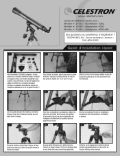 Celestron AstroMaster 70EQ Telescope Quick Setup Guide for AstroMaster 70EQ and 90EQ (French)
