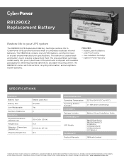 CyberPower RB1290X2 Datasheet