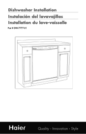 Haier DWL4035DCBB Product Manual