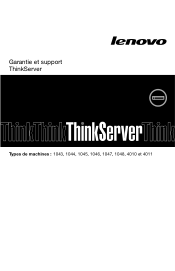 Lenovo ThinkServer RD240 (French) Warranty and Support Information