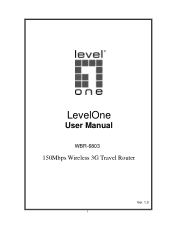 LevelOne WBR-6803 Manual