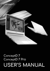 Acer ConceptD CN715-72P User Manual