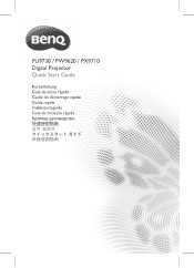 BenQ PW9620 Quick Start Guide for PX9710, PW9620, PU9730