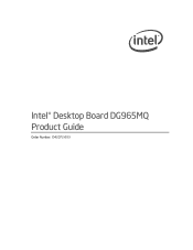 Intel DG965MQ English Product Guide