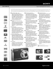 Sony DSC-W90/B Marketing Specifications