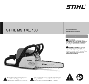Stihl MS 180 Product Instruction Manual