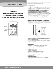 Dynex DX-PT413 Quick Setup Guide (French)