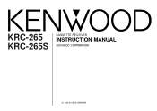 Kenwood KRC-265 User Manual