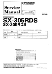 Pioneer SX-205 Service Manual