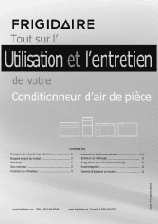Frigidaire FRA18EMT2 Complete Owner's Guide (Français)