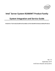 Intel R2000WT System Integration and Service Guide