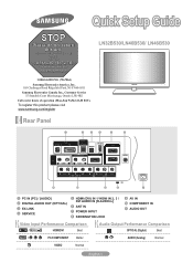 Samsung LN40B530P7N Quick Guide (easy Manual) (ver.1.0) (English)