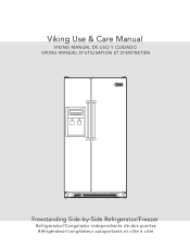 Viking VCSF136DSS Use and Care Manual