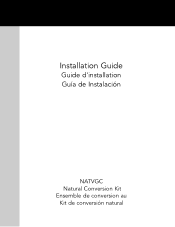 Viking VGSU5301 Natural Gas Conversion Kit - NATVGC - Installation Instructions