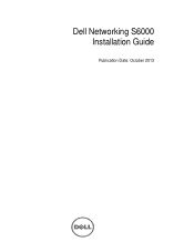Dell S6000 Dell Networking  Installation Guide