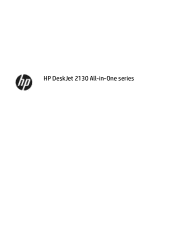 HP DeskJet Ink Advantage 2130 User Guide