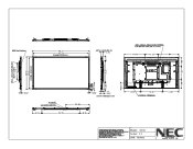NEC X551S Mechanical Drawing
