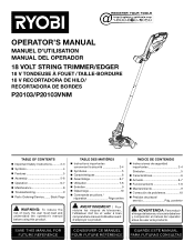 Ryobi P20130 Operation Manual