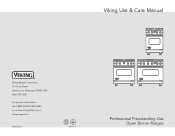 Viking VGIC5366BSS Use and Care Manual