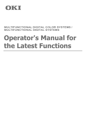 Oki ES9465 ES9465/ES9475 Operator's Manual for Latest Functions