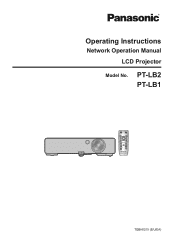 Panasonic PT-LB1 Operating Instructions