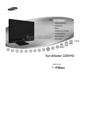 Samsung 2280HD User Manual (user Manual) (ver.1.0) (English)