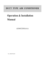 Haier AD482XMAAA User Manual