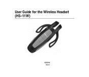 Nokia Wireless Headset HS-11W User Guide