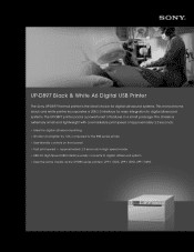 Sony UPD897 Specification Sheet (UPD897 Spec Sheet)