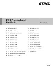 Stihl PP 900 STIHL Pole Pruner Set Parts List