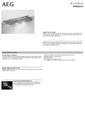AEG DPB3931S Specification Sheet