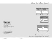 Viking VDSC536T Use and Care Manual