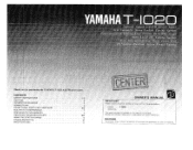 Yamaha T-1020 Owner's Manual