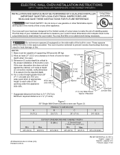 Frigidaire FPEW3077RF Installation Instructions