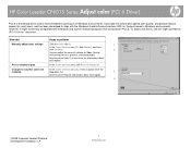 HP Color LaserJet CP6015 HP Color LaserJet CP6015 Series - Job Aid - Adjust Color (PCL 6 driver)