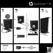 HP TouchSmart 310-1100z Setup Poster (page 1)