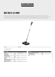Karcher EB 30/1 Li-Ion Product information